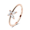Beautiful butterfly with CZ Silver Ring NSR-3943